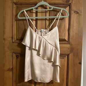 Cream Ruffle Camisole